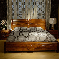 谷珀 高端全实木床  乌金木床 双人床 1.8米床 婚床 现代中式家具_250x250.jpg