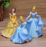 迪斯尼正版散货  灰姑娘 贝儿公主 人偶摆件玩具蛋糕道具 好质量_250x250.jpg