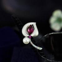 气质款珍珠花朵水晶发箍 韩国原装进口正品水钻细头箍压发圈_250x250.jpg
