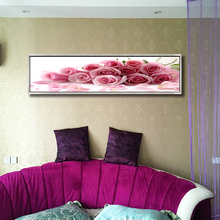 粉红玫瑰浪漫温馨现代新中式卧室简欧酒店客房情侣房包邮床头画