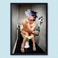 卫生间装饰画酒吧厕所ktv洗手间防水挂画个性创意有框画墙壁画_250x250.jpg