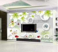 欧式客厅5d立体防水电视背景壁画墙纸中式壁纸百合整张无缝墙布_250x250.jpg