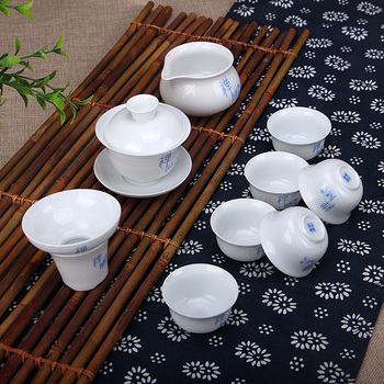 禅 整套功夫茶具套装 高白薄胎 德化瓷都 陶瓷套装 新品特价