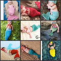 婴幼儿摄影服装新款影楼婴儿宝宝满月百天照拍照美人鱼手工毛线品_250x250.jpg