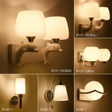 壁灯LED床头灯饰现代创意欧式宜家大气客厅温馨卧室阳台过道灯具
