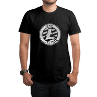 新款电子莱特币litecoin爱好者geek 男款学生圆领短袖黑色T恤包邮_250x250.jpg