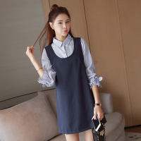 2016韩版新款宽松学生裙子套装长袖衬衫+背带连衣裙两件套女_250x250.jpg