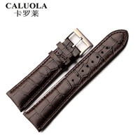 CALUOLA 卡罗莱正品黑色棕色皮表带舒适专用艾奇通用表带男女_250x250.jpg