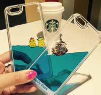 韩国苹果6S手机壳 iphone6plus带水卡通透明液体5s游泳小黄鸭子壳_250x250.jpg