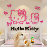 Hellokitty猫3d立体墙贴亚克力贴画卧室儿童房床头房间卡通装饰品_250x250.jpg