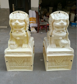 罗马柱模具大狮子水泥构件公母对狮子建筑模板高强ABS材料护栏