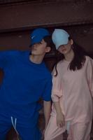 KADAKADA 16SS 彩色廓形 bf风 街头 男女同款 套装 假两件T恤_250x250.jpg