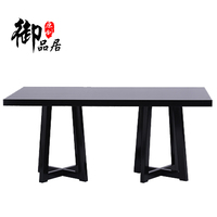 新中式餐桌椅组合6人现代中式餐桌椅别墅会所样板间餐厅家具定制_250x250.jpg