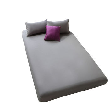 床单纯色全棉床笠单件1.8m床套纯棉床罩席梦思保护套1.5m单床垫套