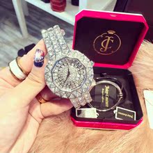美人鱼同款玛莎莉手表 时尚奢华高贵个性 钢表带 大表盘女士手表