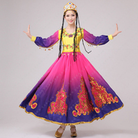 新疆维吾尔族新款演出服少数民族舞蹈服装女款大摆裙民族服_250x250.jpg