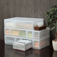 伸和日本进口收纳柜储物柜抽屉式组合内衣收纳盒塑料透明整理箱_250x250.jpg