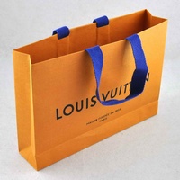 法国品牌 高级黄色纸质礼品袋 20*28*6cm_250x250.jpg