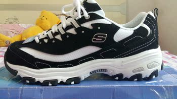 现货美国6PM代购斯凯奇Skechers的熊猫鞋黑白经典款 8.5码的