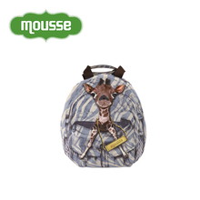 香港Mousse专柜 迷你背包卡通动物双肩包小号可爱百搭旅行包帆布