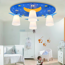 儿童房灯简约现代卧室灯LED吸顶灯卡通公主男孩房间灯具幼儿园灯