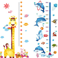 卡通动物儿童身高墙贴可移除婴儿卧室贴画宝宝测量身高贴纸身高尺_250x250.jpg