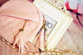 特价女包 时尚韩版糖果色菱格绣线装饰链条单肩斜跨小包