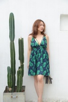 SINCE THEN 新品 原创设计 吊带式连衣裙 短裙 沙滩裙 菠萝少女_250x250.jpg
