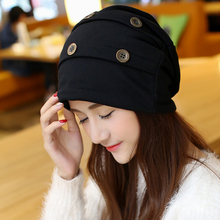 秋季帽子女韩版堆堆帽时尚潮流套头帽子冬季保暖帽化疗帽包头帽子