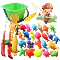 儿童磁性钓鱼玩具桶装30件套装家庭装小猫钓鱼宝宝洗澡戏水玩具_250x250.jpg
