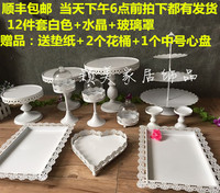 欧式婚礼甜品台摆件蛋糕架子铁艺甜点糕点展示托盘甜品点心架套装