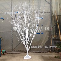 婚庆假树白色树仿真枯树 橱窗道具树造型干枝树装饰树室内白树枝_250x250.jpg