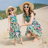 亲子装沙滩裙子夏装2017一家四口全家装海边度假母女装长款连衣裙_250x250.jpg