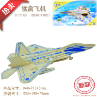 立体拼图 木制拼图 木质拼图 拼图 3D模板 玩具 模型 猛禽飞机_250x250.jpg
