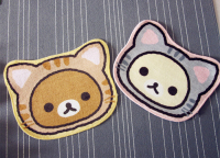 现货 日本限定正品 轻松熊 拉拉熊 小猫猫咪 地毯垫 汽车装饰坐垫_250x250.jpg