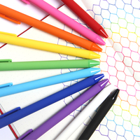 包邮水果色中性笔 0.5mm彩色水笔学生磨沙Kaco糖果色按动式黑色笔_250x250.jpg