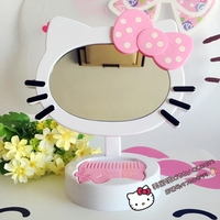 hello kitty凯蒂猫卡通台镜化妆镜带梳子镜子_250x250.jpg