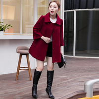2016年秋季新款韩版显瘦中长款呢大衣女羊毛呢子上衣斗篷大码外套_250x250.jpg