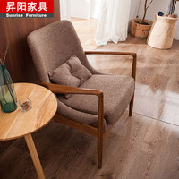 简约现代实木单人沙发椅客厅休闲布艺沙发书房扶手椅阅读椅 SA019_250x250.jpg