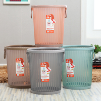 包邮 时尚创意卫生间厨房纸篓无盖垃圾桶家用 透明塑料垃圾筒大号_250x250.jpg