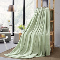 法莱绒网眼菠萝格加厚纯色毛毯午睡沙发空调盖毯素色珊瑚绒休闲毯_250x250.jpg