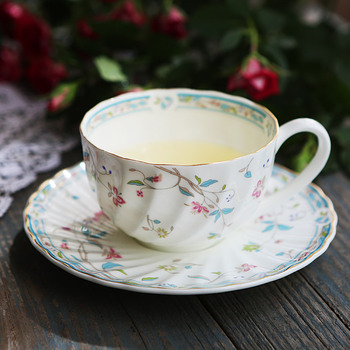 那些时光 欧式骨瓷咖啡杯碟套装 陶瓷花茶杯下午茶杯子红茶杯