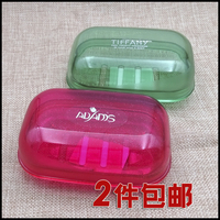 韩国进口正品TIFFANY系列AD透明盖香皂盒肥皂托红色/绿色质量好_250x250.jpg