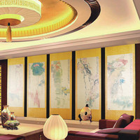 雅致HD308-5皮革铝合金艺术创意酒店装饰隔断折叠移动定制屏风_250x250.jpg