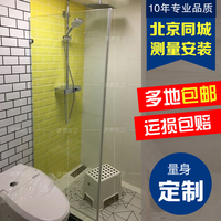 单玻璃淋浴屏风 定制淋浴房 定做玻璃房 非标洗澡房 北京上门测量_250x250.jpg