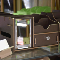 创意DIY手工收纳用品 化妆品收纳盒 木质 家居用品 可拆卸收纳盒_250x250.jpg