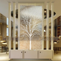 艺术玻璃 简约隔断屏风 过道背景玻璃雕刻 入门玄关 钢化 长寿树_250x250.jpg