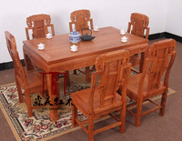 喜得发家具 红木餐桌 鸡翅木餐桌一桌六椅 鱼头象头餐椅 特价_250x250.jpg