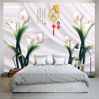 3D立体客厅卧室电视背景墙壁纸壁画现代中式家和花卉墙纸无缝墙布_250x250.jpg
