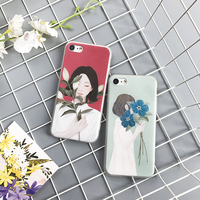 森林系女孩iPhone7plus手机壳6sp保护套浮雕文艺小清新软壳苹果6s_250x250.jpg